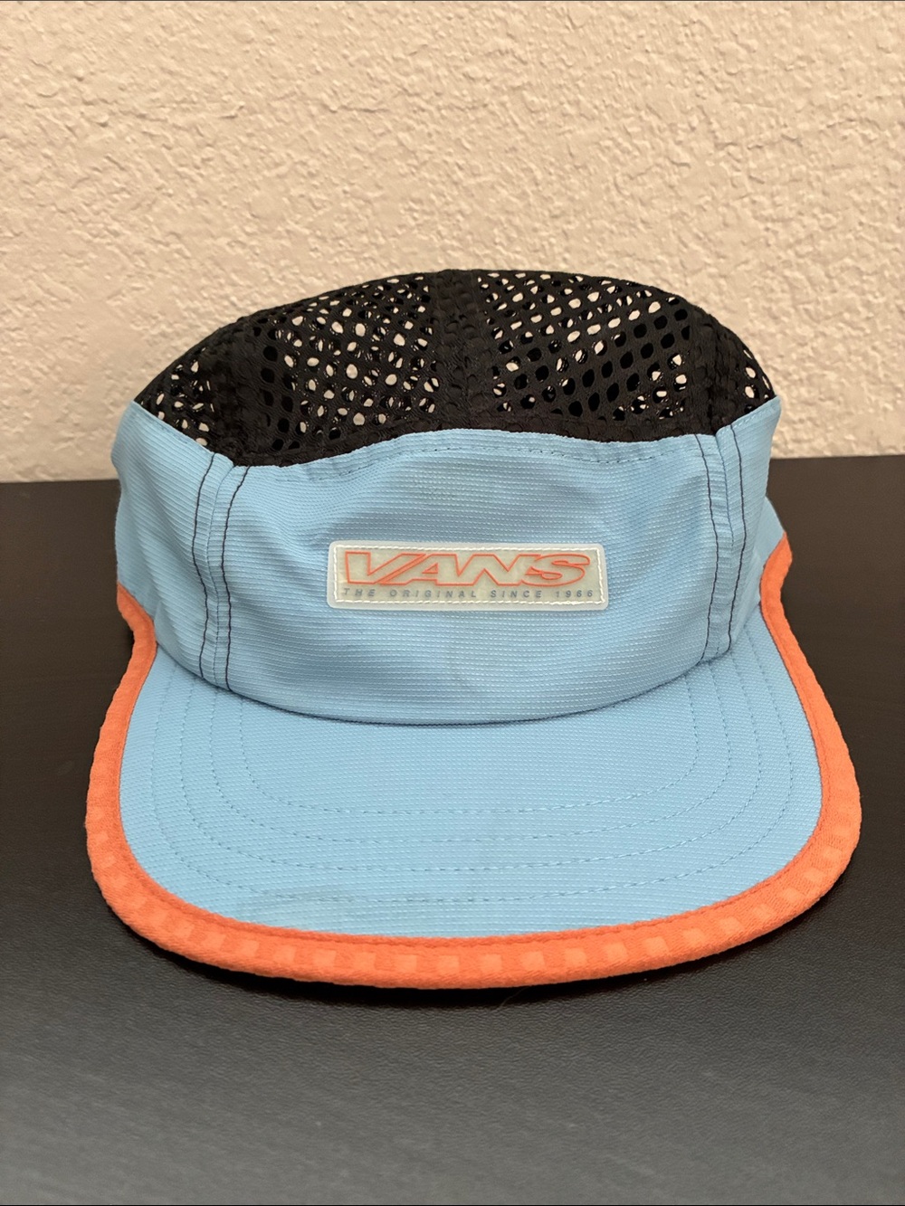 Vans Light Blue, Black & Orange Mesh 5-Panel Hat